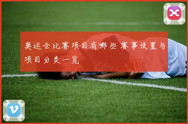 奥运会比赛项目有哪些 赛事设置与项目分类一览